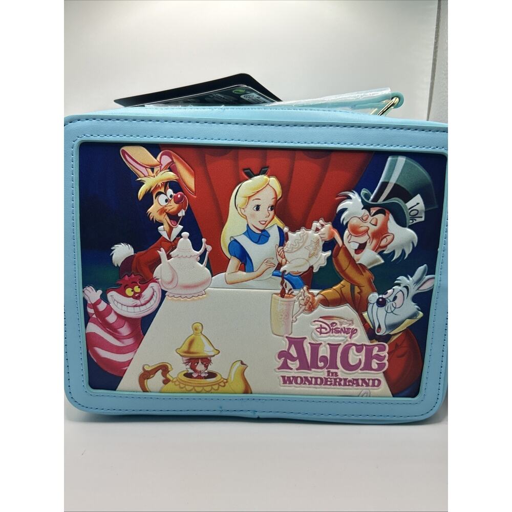 Loungefly Disney Alice in Wonderland Vintage Lunchbox Crossbody Bag *BRAND NEW*